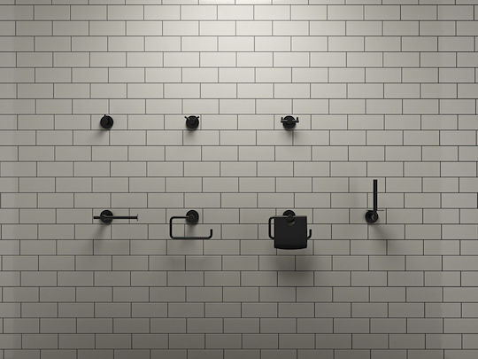 Verdi Sigma Επιτοίχια Σπογγοθήκη Inox Black Matt