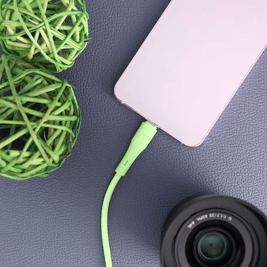 Forcell F-energy USB 2.0 Kabel USB-C männlich - USB-A 66W Grün 1m