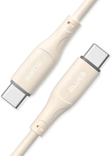 Blueo USB 2.0 Cable USB-C male - USB-C 100W Γκρι 1.5m
