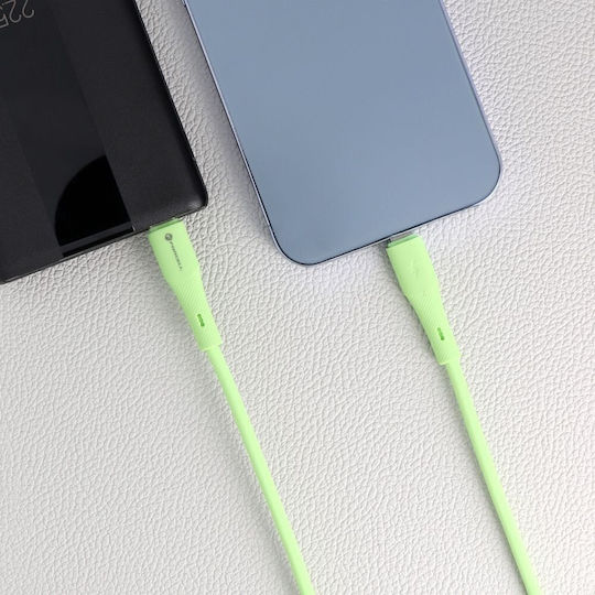 Forcell Regular la Cablu Lightning 27W Verde 1m