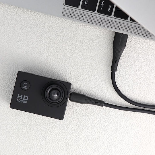Forcell Regular USB 2.0 to micro USB Cable Μαύρο 1m FOCB-395338 1τμχ