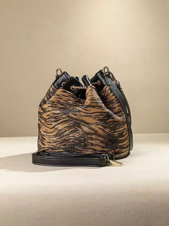 Geantă Dama Cu Barete Incrucisate Camel Tiger