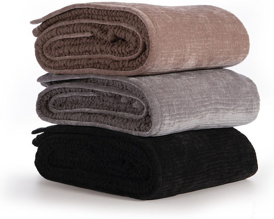Nef-Nef Homeware Brave Κουβερλί Υπέρδιπλο από Πολυεστέρα Grey 230x240cm