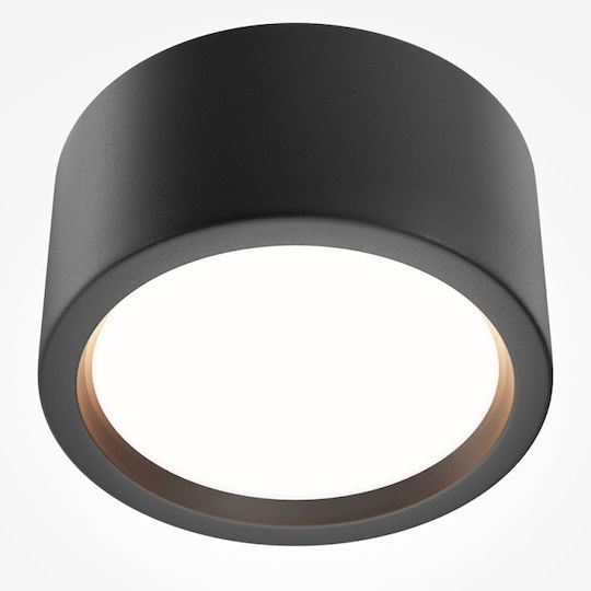 Maytoni Leuchte Deckenleuchte Badezimmer 9cm Schwarz mit Integrierter LED