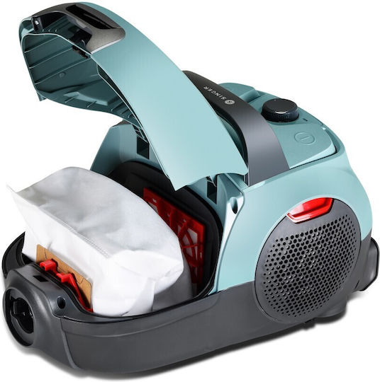 Singer Aspirator 800W cu sac 4lt Verde