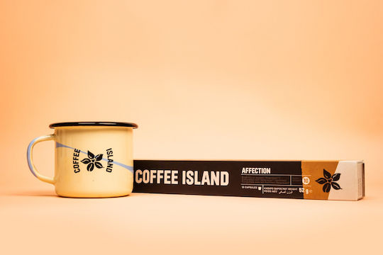 Coffee Island Kapseln Espresso Affection Kompatibel mit Maschine Nespresso 10Mützen
