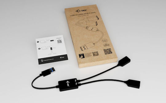 I-tec Hub USB cu Cablu Usb-a 2 Porturi 2x USB-A 3.2 Gen 1