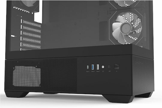 Zalman CHRONIX Gaming Midi Tower Κουτί Υπολογιστή με Πλαϊνό Παράθυρο και ARGB Φωτισμό Μαύρο