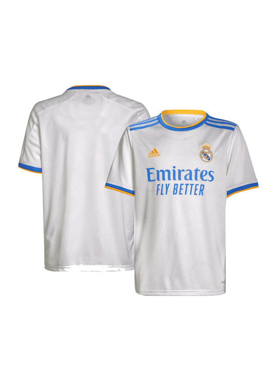 Real Madrid 21/22 Home Tricou Echipament Sportiv de Fotbal Copii