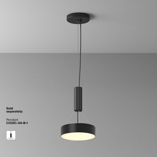 Maytoni Deckenleuchte Schwarz mit Integrierter LED