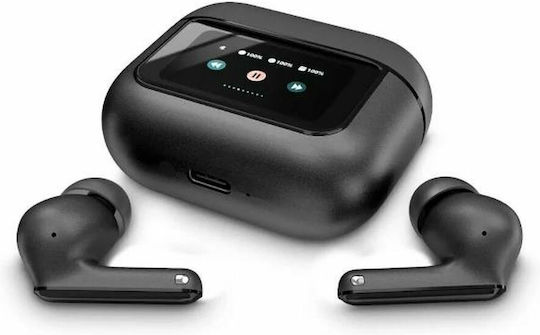 Energy Sistem Display ANC In-ear Bluetooth Handsfree Căști cu Carcasă de Încărcare Grafit