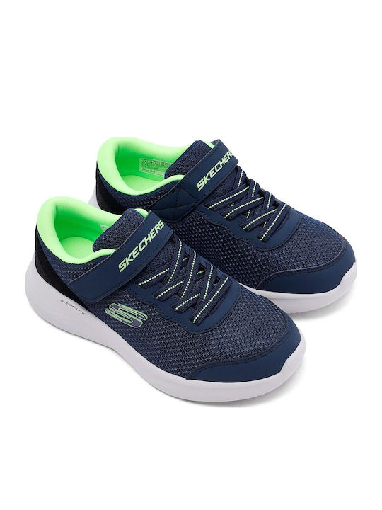 Kids Sports Shoes Running with Hoop & Loop Closure Blue