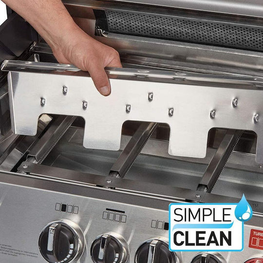 Enders Gas Grill with 4 pcs 3.5kW and Side Burner Infrared