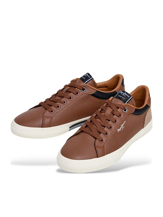 Pepe Jeans Kenton Court Sneakers Tabac Brown Pepe Jeans Kenton Court Sneakers Tabac Brown
