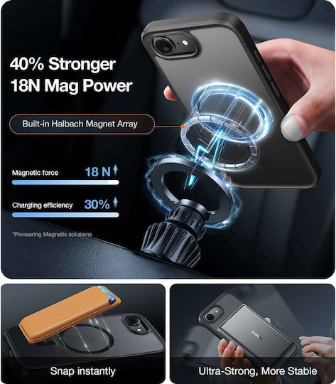 Torras Guardian Magnetic Back Cover Silicon Transparent (iPhone 17 Pro Max)
