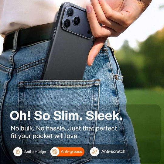Torras SlimFit Rückseite Kunststoff / Silikon 0.75mm Schwarz (iPhone 18 Pro Max / 17 Pro Max)