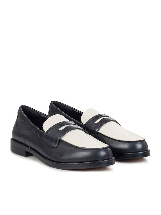 Clarks Edge Penny Leather Women's Loafers in Black Color