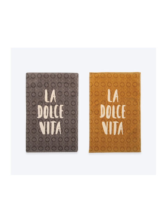 Nef-Nef Homeware La Dolce Vita Prosop de ceai în Culoarea Galben 40x60cm Nef-Nef Homeware La Dolce Vita Prosop de ceai în Culoarea Galben 40x60cm