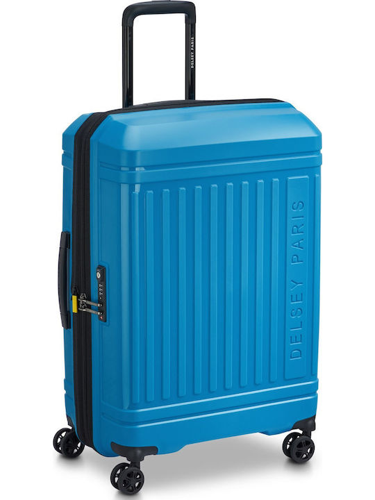 Delsey Lutece SE Medium Hard Suitcase Peacock with 4 Wheels Height 69cm