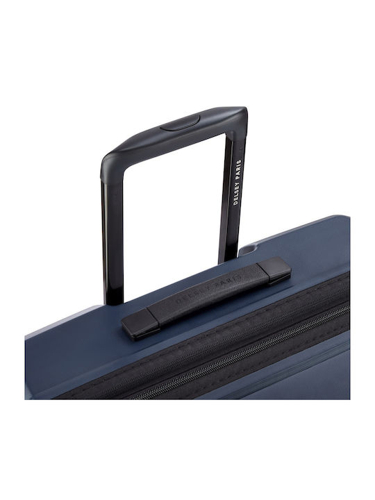 Delsey Lutece SE Valiză Mare De Călătorie Dură Albastru Marin Cu 4 Roți Înălțime 81 Cm