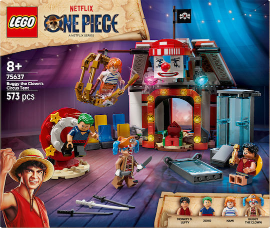 LEGO Building Blocks One Piece - Buggy the Clown's Circus Tent for 8+ Years 573 Pieces