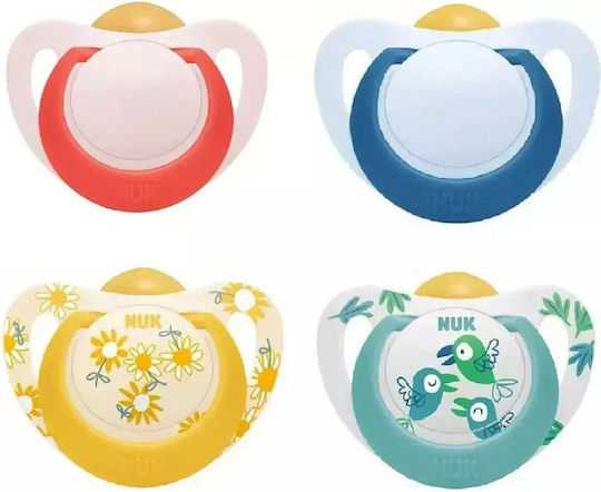 Nuk Star Orthodontic Pacifier Silicone Parrot - Green for 18-36 months