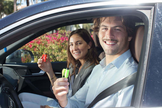 Resqme Resqme Car Emergency Hammer Automatic with Beige Seatbelt Cutter