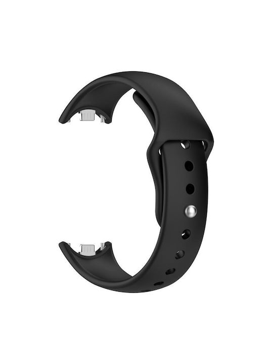 Λουράκι Silicone Reverse Buckle Xiaomi Mi Band 10 9 8 Black