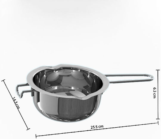 5Five Stahlgefäß für Bain-Marie Funnel Pot aus Edelstahl 14.3x14.3cm