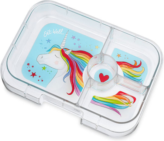 Yumbox Παιδικό Δοχείο Φαγητού Μονόκεροι από Σιλικόνη Μωβ