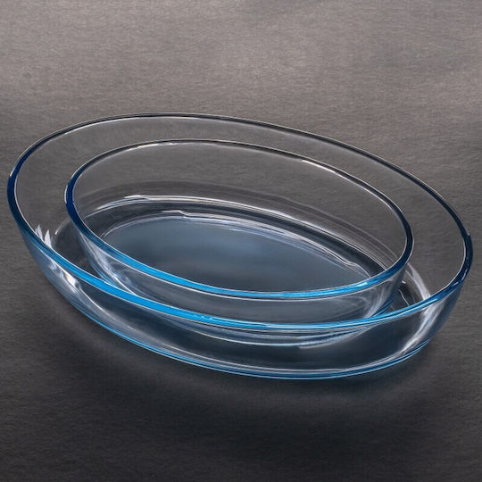 Viosarp Oval Feuerfestes Geschirr Glas 2Stück