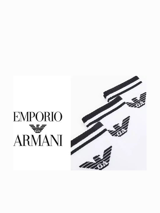 Emporio Armani Ανδρικές Κάλτσες Λευκό 3Pack