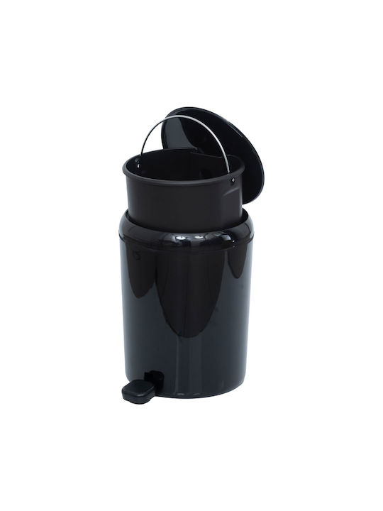Dimitracas Waste Bin Waste Plastic with Pedal Black 5lt 1pcs