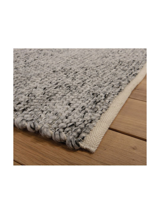 Nef-Nef Homeware Lodrin Teppich Rechteckig Synthetisch,Polyester/Cotton/Leather Grey