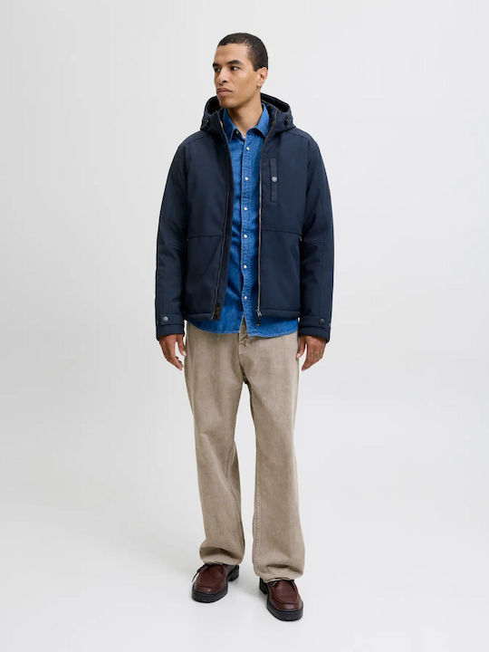 Winter Jacket Softshell Waterproof and Windproof Sky Captain (blue)