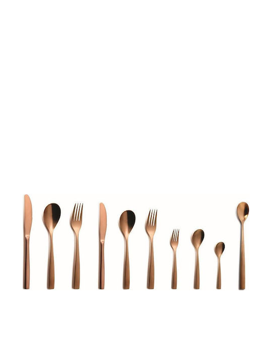 Comas Γλυκού/Παγωτού Ανοξείδωτα Copper CO06112000 6τμχ