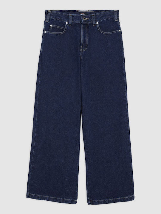 Hilham Ανδρικό Παντελόνι Τζιν με Loose Baggy Εφαρμογή Dark Indigo