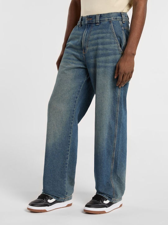 Carpenter Men's Jeans Pants With Loose Fit Khaki Blue