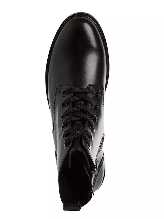 Leather Women's Ankle Boots Black