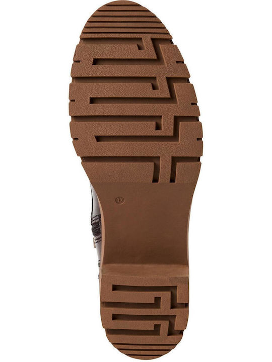 Leder Stiefeletten Damen Braun
