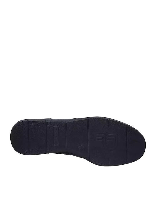 Leder Stiefeletten Damen Schwarz