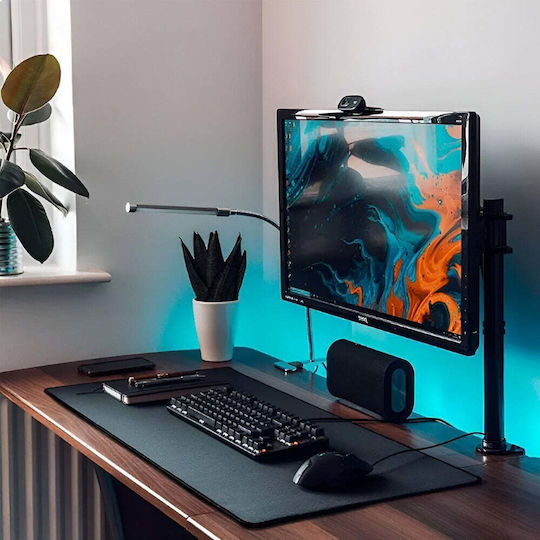 Mousepad Mare din Cauciuc Gaming Office Antiderapant Cusături Antirupere Impermeabil Design Simplu 90 X 45cm Negru Mat