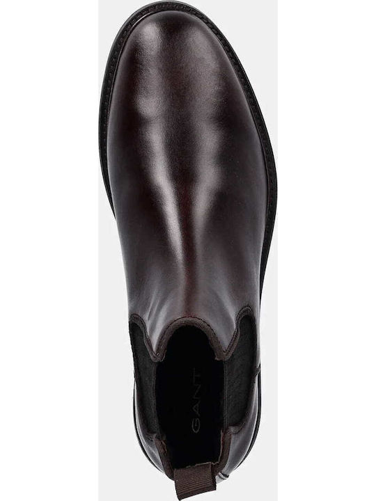 Leather Brown Men's Boots