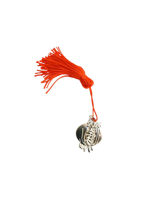 Kalliopi Silver Handmade Окачен Гоури Нар Сребрист 2026 2.6x3.2см 1бр