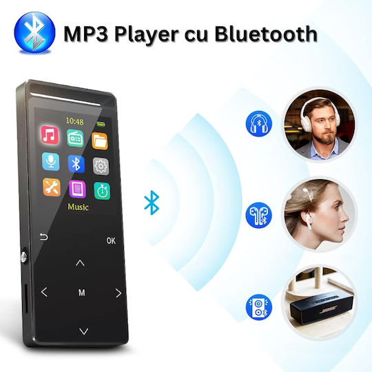 MP3 Player (64GB) cu ecran tactil 1.8" Negru ED513