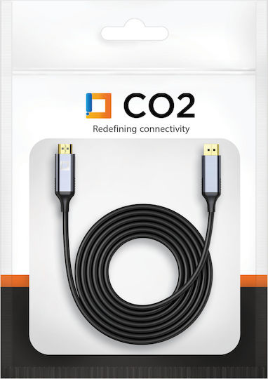 Кабел DisplayPort мъжки - 1м Сив (CO2-0158)