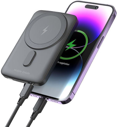 Mobile Origin MagSafe Power Bank 5000mAh 15W Power Delivery Μαύρο