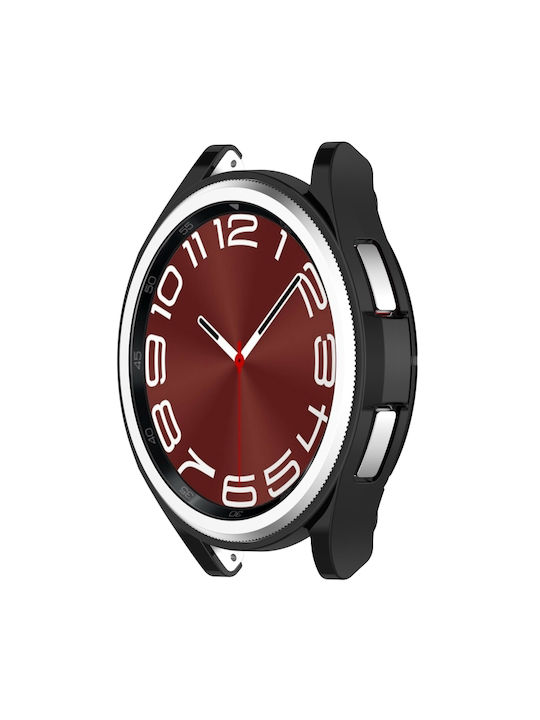 Silicone Case in Black color for Galaxy Watch6 Classic 47mm