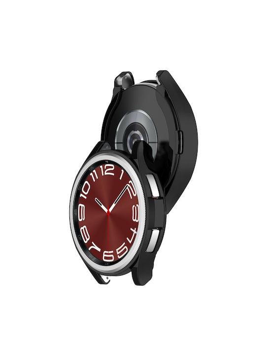 Silikonhülle in Schwarz Farbe für Galaxy Watch6 Classic 47mm