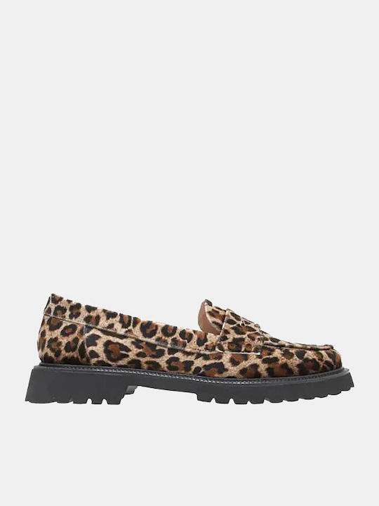 Δερμάτινα Γυναικεία Loafers Leopard